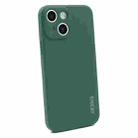 For iPhone 13 Hat-Prince ENKAY Liquid Silicone Shockproof Protective Case Cover (Dark Green) - 1