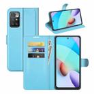 For Xiaomi Redmi 10 Litchi Texture Horizontal Flip Protective Case with Holder & Card Slots & Wallet(Blue) - 1