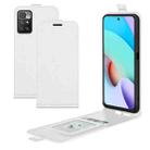 For Xiaomi Redmi 10 R64 Texture Single Vertical Flip Leather Protective Case with Card Slots & Photo Frame(White) - 1