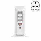 PD-36W PD3.0 + QC3.0 4-port USB Mobile Phone Charging Sailboat Multi Port Charger, UK Plug - 1