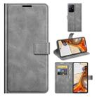 Retro Calf Pattern Buckle Horizontal Flip Leather Case with Holder & Card Slots & Wallet For Xiaomi Mi 11T(Grey) - 1