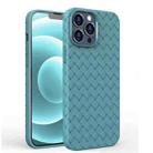 For iPhone 13 Pro Max Full Coverage Woven Shockproof TPU Case (Grey) - 1