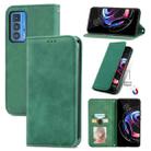 For Motorola Edge 20 Pro Retro Skin Feel Business Magnetic Horizontal Flip Leather Case With Holder & Card Slots & Wallet & Photo Frame(Green) - 1