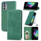 For Motorola Edge 20 Retro Skin Feel Business Magnetic Horizontal Flip Leather Case With Holder & Card Slots & Wallet & Photo Frame(Green) - 1