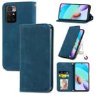 For Xiaomi Rdemi 10 Retro Skin Feel Business Magnetic Horizontal Flip Leather Case With Holder & Card Slots & Wallet & Photo Frame(Blue) - 1