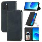 For OPPO Reno6 Z Retro Skin Feel Business Magnetic Horizontal Flip Leather Case With Holder & Card Slots & Wallet & Photo Frame(Black) - 1