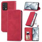 For OPPO Realme Q3 Pro Carnival / Realme GT Master Retro Skin Feel Business Magnetic Horizontal Flip Leather Case With Holder & Card Slots & Wallet & Photo Frame(Red) - 1