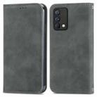 For OPPO Realme Q3 Pro Carnival / Realme GT Master Retro Skin Feel Business Magnetic Horizontal Flip Leather Case With Holder & Card Slots & Wallet & Photo Frame(Gray) - 2