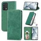 For OPPO Realme Q3 Pro Carnival / Realme GT Master Retro Skin Feel Business Magnetic Horizontal Flip Leather Case With Holder & Card Slots & Wallet & Photo Frame(Green) - 1