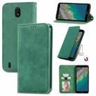 For Nokia C01 Plus Retro Skin Feel Business Magnetic Horizontal Flip Leather Case with Holder & Card Slots & Wallet & Photo Frame(Green) - 1