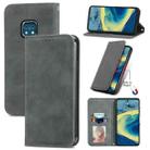 For Nokia  XR 20 Retro Skin Feel Business Magnetic Horizontal Flip Leather Case with Holder & Card Slots & Wallet & Photo Frame(Gray) - 1