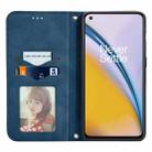 For OnePlus Nord 2 Retro Skin Feel Business Magnetic Horizontal Flip Leather Case with Holder & Card Slots & Wallet & Photo Frame(Blue) - 3