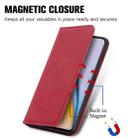 For OnePlus Nord 2 Retro Skin Feel Business Magnetic Horizontal Flip Leather Case with Holder & Card Slots & Wallet & Photo Frame(Red) - 5
