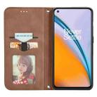 For OnePlus Nord 2 Retro Skin Feel Business Magnetic Horizontal Flip Leather Case with Holder & Card Slots & Wallet & Photo Frame(Brwon) - 3