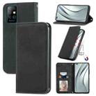 For ZTE A71 Retro Skin Feel Business Magnetic Horizontal Flip Leather Case with Holder & Card Slots & Wallet & Photo Frame(Black) - 1