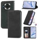 For Cubot Note 20 Retro Skin Feel Business Magnetic Horizontal Flip Leather Case with Holder & Card Slots & Wallet & Photo Frame(Black) - 1