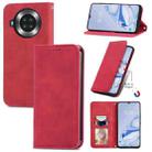 For Cubot Note 20 Retro Skin Feel Business Magnetic Horizontal Flip Leather Case with Holder & Card Slots & Wallet & Photo Frame(Red) - 1