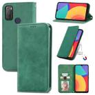 For Alcatel 1S 2021 Retro Skin Feel Business Magnetic Horizontal Flip Leather Case with Holder & Card Slots & Wallet & Photo Frame(Green) - 1