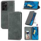 For ZTE Nubia Z30 Pro Retro Skin Feel Business Magnetic Horizontal Flip Leather Case with Holder & Card Slots & Wallet & Photo Frame(Gray) - 1