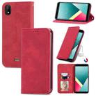 For Wiko Y61 Retro Skin Feel Business Magnetic Horizontal Flip Leather Case with Holder & Card Slots & Wallet & Photo Frame(Red) - 1