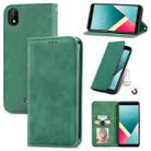 For Wiko Y61 Retro Skin Feel Business Magnetic Horizontal Flip Leather Case with Holder & Card Slots & Wallet & Photo Frame(Green) - 1