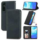 For vivo S7 E Retro Skin Feel Business Magnetic Horizontal Flip Leather Case with Holder & Card Slots & Wallet & Photo Frame(Black) - 1