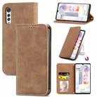 For LG Velvet 2 Pro Retro Skin Feel Business Magnetic Horizontal Flip Leather Case with Holder & Card Slots & Wallet & Photo Frame(Brwon) - 1