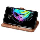 For Motorola Edge 20 Solid Color Leather Buckle Phone Case with Lanyard & Photo Frame & Card Slot & Wallet & Stand Function(Brwon) - 4