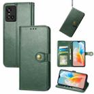 For vivo S10 / S10 Pro Solid Color Leather Buckle Phone Case  (Green) - 1