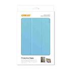 For iPad mini 6 ENKAY Custer Texture Horizontal Flip PU+PC Leather Tablet Case with Three-folding Holder & Sleep / Wake-up Function(Light Blue) - 7