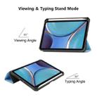 For iPad mini 6 ENKAY Custer Texture Horizontal Flip PU+TPU Leather Tablet Case with Three-folding Holder & Sleep / Wake-up Function & Pen Holder(Black) - 4
