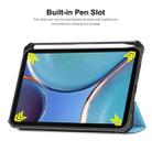 For iPad mini 6 ENKAY Custer Texture Horizontal Flip PU+TPU Leather Tablet Case with Three-folding Holder & Sleep / Wake-up Function & Pen Holder(Black) - 7