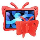 For Lenovo Tab M10 Plus TB-X606F/X 10.1 Butterfly Bracket Style EVA Children Falling Proof Cover Protective Case(Red) - 1