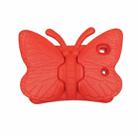 For iPad 10.2 2021 Butterfly Bracket Style EVA Children Falling Proof Cover Protective Case(Red) - 1