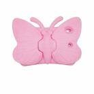 For iPad 10.2 2021 Butterfly Bracket Style EVA Children Falling Proof Cover Protective Case(Pink) - 1