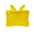For iPad 10.2 2021 Butterfly Bracket Style EVA Children Falling Proof Cover Protective Case(Yellow) - 3