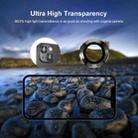 For iPhone 13 ENKAY Hat-Prince Aluminium Alloy + Tempered Glass Camera Lens Cover Film Ring(Black) - 5