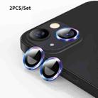 For iPhone 13 ENKAY Hat-Prince Aluminium Alloy + Tempered Glass Camera Lens Cover Film Ring(Colorful) - 1