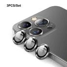 For iPhone 13 Pro ENKAY Hat-Prince Aluminium Alloy + Tempered Glass Camera Lens Cover Film Ring  / 13 Pro Max(Graphite) - 1