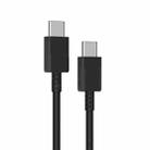 XJ-69 1m 3A USB-C / Type-C to Type-C TPU Charging Sync Data Cable for Mobile Phone(Black) - 1