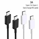 XJ-69 5 PCS 1m 3A USB-C / Type-C to Type-C TPU Charging Sync Data Cable for Mobile Phone(Black) - 3
