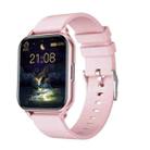 Q26 1.7 inch Color Screen Smart Watch, IP68 Waterproof,Support Temperature Monitoring/Heart Rate Monitoring/Blood Pressure Monitoring/Blood Oxygen Monitoring/Sleep Monitoring(Pink) - 1