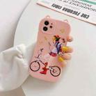 Cartoon Pattern Silicone Shockproof Case For iPhone 12(Pink) - 1