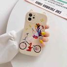 Cartoon Pattern Silicone Shockproof Case For iPhone 12(Beige) - 1