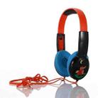 KID101 Portable Cute Children Learning Wired Headphone(Black Red) - 1