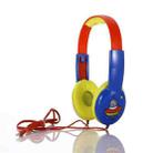 KID101 Portable Cute Children Learning Wired Headphone(Blue Red) - 1