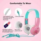 KID101 Portable Cute Children Learning Wired Headphone(Pink Green) - 5