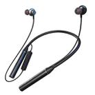 GYM530 Magnetic Neck-mounted Noise Cancelling Sports Earphones In-ear Stereo Support Handsfree / TF Card(Black) - 1