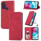 For Motorola  G60 S Retro Skin Feel Business Magnetic Horizontal Flip Leather Case with Holder & Card Slots & Wallet & Photo Frame(Red) - 1
