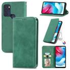 For Motorola  G60 S Retro Skin Feel Business Magnetic Horizontal Flip Leather Case with Holder & Card Slots & Wallet & Photo Frame(Green) - 1